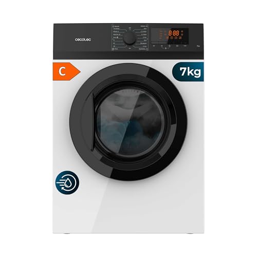 Cecotec Sèche-linge à Évacuation Bolero DressCode Dry 7200V Max. Sèche-linge 7 kg, Classe C, 15 Programmes, Séchage Auto, Stop&Go, KidLock, Fonction Silence, Tambour çinox, Rotation Bidirectionnelle