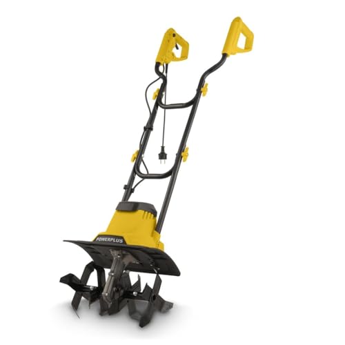 Powerplus Motoculteur Électrique POWEG72000 - Motobineuse Electrique de 1200 W, 4 Lames, Profondeur de 220 mm et Largeur de 360 mm, Outillage de Jardin