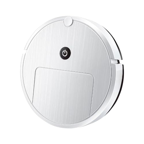 Iroombai8 Robot aspirateur automatique fin et silencieux pour nettoyer les sols durs pour empiler les tapis Mémoire intégrale Nettoyage multiple Blanc Taille unique