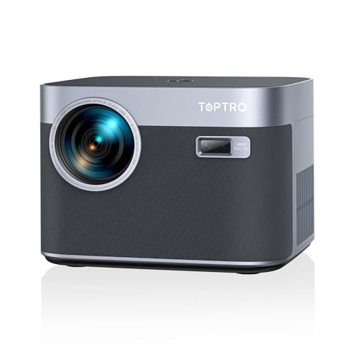 【Auto Focus/Keystone】 Vidéoprojecteur 4K 33000 Lumens Android TV WiFi 6 Bluetooth, TOPTRO Projecteur 4K 1080P FHD, RétroProjecteur Scellé Anti-Poussière Home Cinéma/Extérieur pour Phone/TV Stick/PS5
