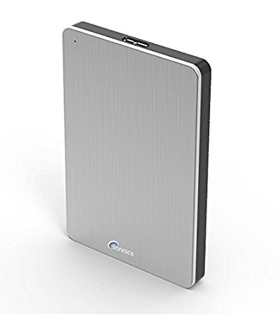 Sonnics 1TO Argent Disque dur externe portable USB 3.0 Super rapide Vitesse de transfert pour une utilisation avec un PC Windows, Apple Mac, Xbox One et PS4