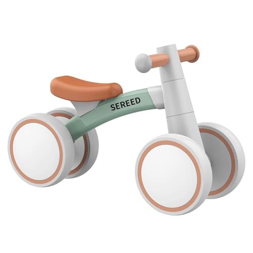 SEREED Draisienne Bebe 1 an, Jouet Enfant pour Bébé 12-24 Mois, Premier vélo à 4 Roues pour Garçons et Filles, Cadeau de Premier Anniversaire Noel pour Tout-Petit