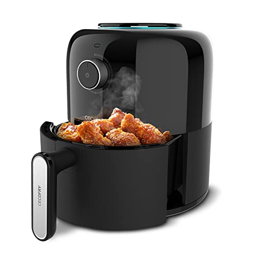 Cecotec Friteuse sans Huile Cecofry Compact 2500Touch. 900 W, Diététique, Numerique et Compacte, 1,9 L de Capacité, Thermostat, Temps ajustable, Technologie PerfectCook, Fonction Four