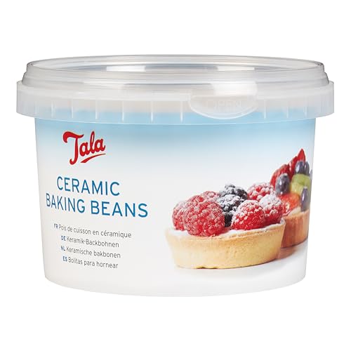 Tala Billes de Cuisson en Céramique Poids à Tarte Réutilisables Résistants à la Chaleur Perles pour Pies, Tartes et Croûtes de Pâtisserie Accessoires de Cuisson Environ 700g, 81 cm
