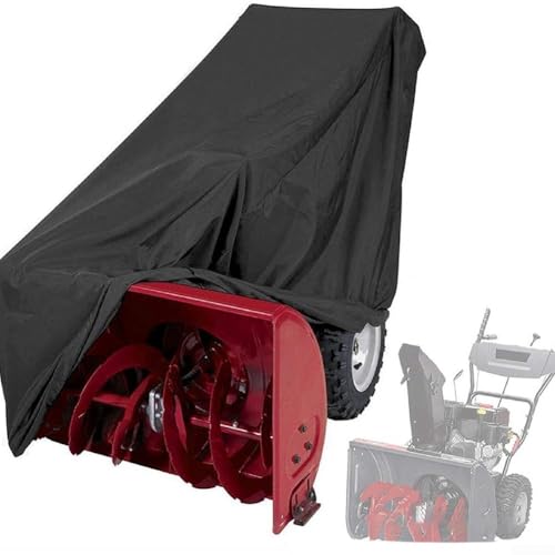 Zilimontt Housse de souffleuse à neige, housse de motoculteur, housse de souffleuse à neige robuste, tissu Oxford 210D, imperméable, anti-UV, anti-poussière pour la plupart des souffleuses à neige