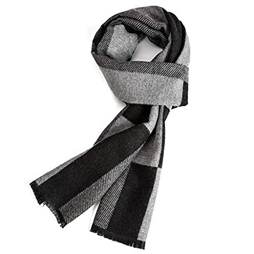 VICSPORT Echarpe Homme Chaude Automne et Hiver, Écharpe Femme à Carreaux Classique et Élégante