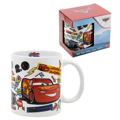 CARTOON Tasse en céramique Cars Disney modèle Mug 325 ml petit déjeuner tasse pour enfants