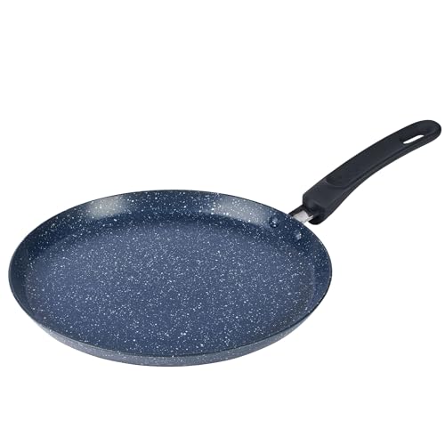 Russell Hobbs RH03409EU7 Nightfall Stone moule à crêpe – poêle à frire plate antiadhésive, 25cm, plaque de cuisson à induction appropriée, pour œuf, dosa, Omelette, chapati, roti, lave-vaisselle