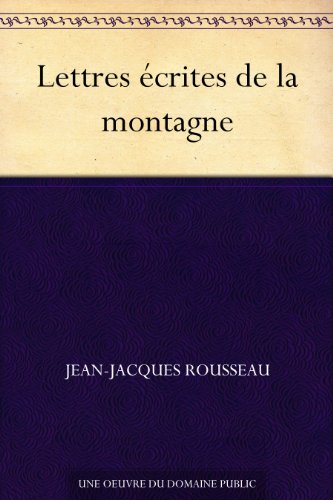 Lettres écrites de la montagne