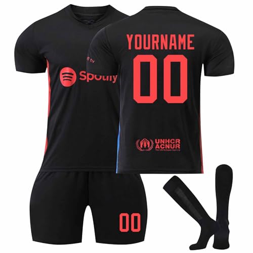 HGWOPGASD 25/26 Maillot De Foot Ensemble Foot Enfant Maillot Enfant De Foot Retro Soccer Jersey, 10 Maillot Classique, Ensemble Enfant Et Adultes, Maillot De Foot pour Enfants Maillot Barcelone A03