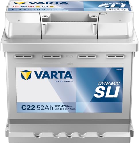 Batterie Voiture Varta Blue Dynamic C22 - 12 V 52Ah 470A (EN) - 552 400 047