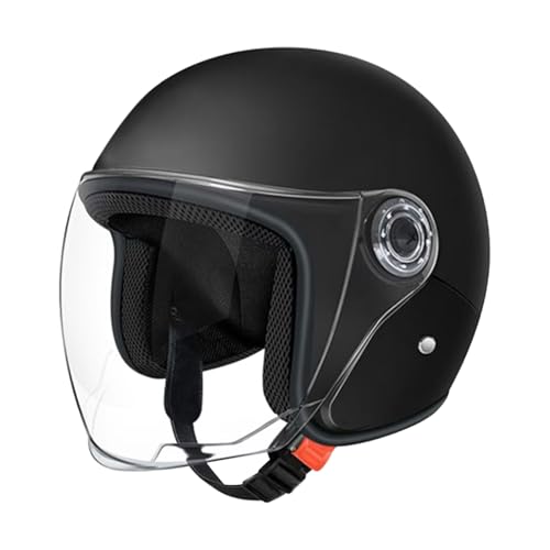 Casque Moto pour Scooter Et Cyclomoteur, Casque Jets Casque Mobylette avec Lunettes Demi Casque Moto Vélo Scooter Chopper pour Hommes Et Femmes