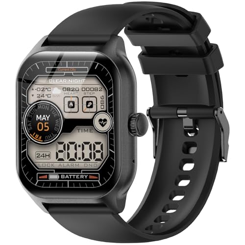 LAOYABB Montre Connectée Homme Femme, 2.01'' HD Sportifs Smartwatch avec Répondre Numéroter, Montre Intelligente Sport Etanche IP68 Podometre/Cardiofrequencemetre/Moniteur de Sommeil pour Android iOS