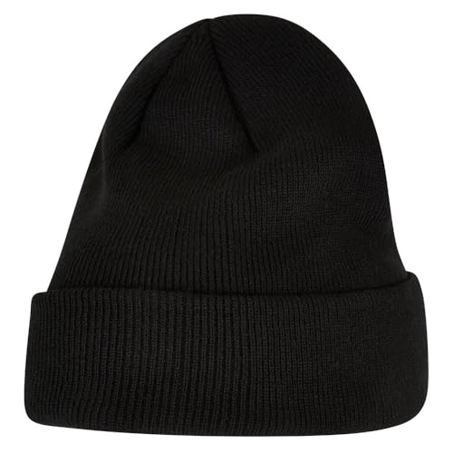 Build Your Brand By001-heavy Knit Beanie Bonnet, Noir, Taille Unique Mixte
