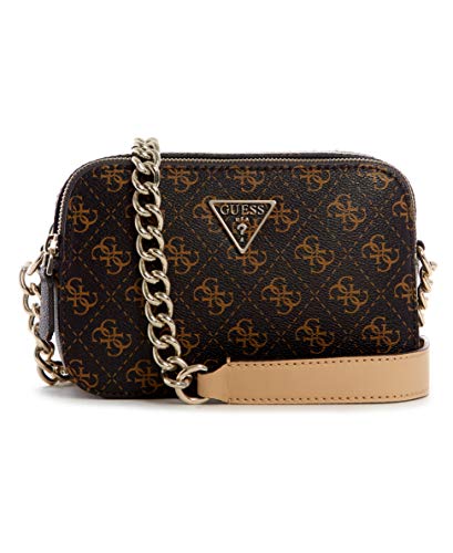 GUESS, Caméra à bandoulière Noelle Femme, Logo marron, Taille unique