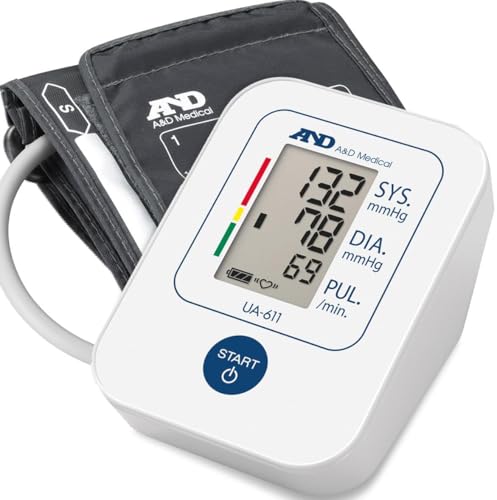 A&D Medical Tensiomètre, Tensiomètre Bras Électronique avec Détection D'arythmie, Brassard (22-32 cm) – UA-611, Pack of 1