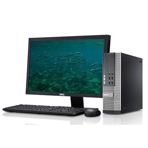Bundle Complet Dell Station/PC de Bureau avec SSD 240 Go/Intel i5/Windows 11 / Moniteur ecran 22'' VGA Full HD/WI-FI/KIT Clavier ET Souris/DVD ROM (Certifié Reconditionné)
