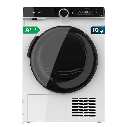 Cecotec Sèche-linge à Pompe à Chaleur 10Kg Chargement Frontal Bolero Dresscode Dry 10500 Inverter. 14 Programmes, Basse Consommation, Moteur Inverter, SpaCare, Lumière UV, Silence, Départ Différé