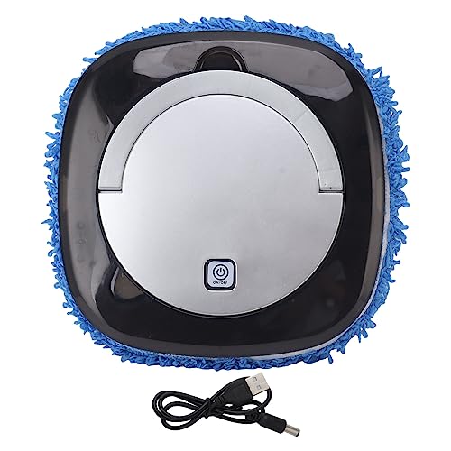 Laveur Sol Automatique, Robot Laveur De Sol, Aspirateur Laveur Robot, Robot Laveur avec Aspirateur à Réservoir d'eau Et Robot De Nettoyage, pour Sols Durs, Poils d'animaux Et Tapis (Argent)