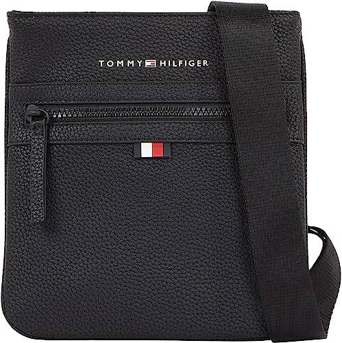 Tommy Hilfiger Sac Bandoulière Homme Essential PU Mini Crossover Petit Modèle, Noir (Black), Taille Unique