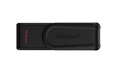 Kingston DataTraveler Exodia S Clé USB - 64Go - USB 3.2 Gen 1 - USB Type A - Noir/Noir - DTXS/64GB