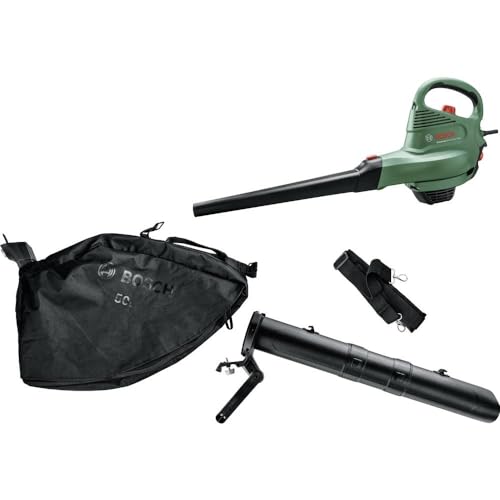 Bosch Aspirateur/Souffleur/Broyeur de Feuilles Universa lGardenTidy 3000 (Sac de Collecte de 50 L, Vitesse Variable, pour souffler, Aspirer et broyer Les Feuilles, dans boîte Carton)
