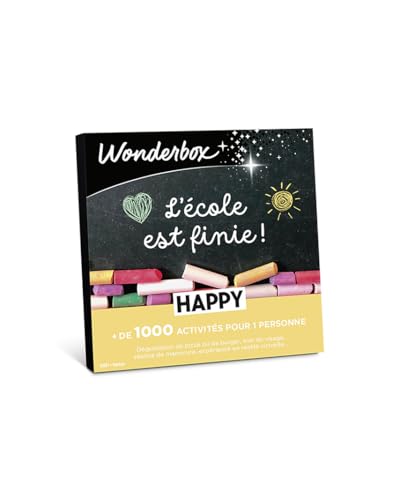 Wonderbox Happy L'école Est Finie - Coffret Cadeau Idée Cadeau Multi Activités