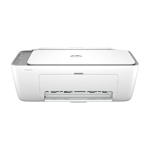 HP DeskJet 2820e Imprimante tout en un, Jet d'encre, couleur, 3 mois d’Instant Ink inclus avec HP+, Photocopie, Scan, Impression, Wifi, Blanche et Grise