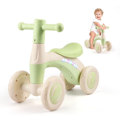 Draisienne Enfants Vélo Bébé sans Pédales,10-24 Mois Jouet Baby Walker Fille Garçon 1-2 Ans Jouet d'Equitation Trotteur Bebe Mini Bike Cadeau Anniversaire Noel Velo Enfant