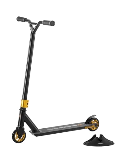 VEVOR Trottinette freestyle pour enfants de 11 à 13 ans, adolescents, adultes, trottinette acrobatique garçons et filles, plateau en aluminium léger, roulement ABEC-9, pour intermédiaires et débutants