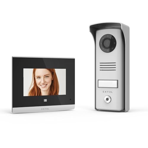 Extel - Visiophone - Extel Ecran 4 Pouces, Vision Nocturne LED Infrarouge, Fonction de Polarity Project, Compatible avec Tout Supports de Pose, Résiste aux Voleurs - 730315