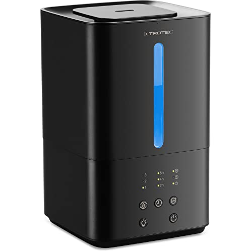 TROTEC Humidificateur d'air à ultrasons B 4 E avec diffuseur d'huiles Bac de 4,2 l Humidificateur
