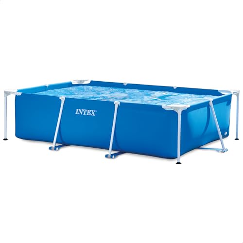 Intex Piscine Metal Frame Junior rectangulaire Tubulaire (l) 2,60 x (l) 1,60 x (h) 0,65m