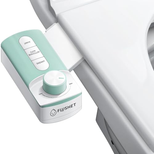 Flushet - WC Japonais - Sans électricité, rapide à installer. Bidet et buses démontables pour entretien facile 100% hygiénique. Kit toilette japonaise pour toute la famille - Marque française