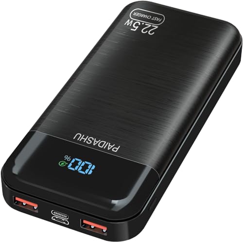 Batterie Externe, 22.5W 27000mAh Power Bank, Batterie Portable USB C Input & Output PD3.0 QC4.0 Charge Rapide Powerbank Compatible avec Smartphone, tablettes