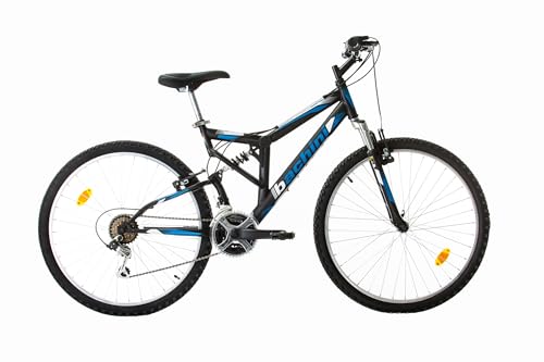 Multibrand Probike Extreme Vélo VTT 26 ", à suspension complète 18 vitesses, pour homme et femme de 155 à 180 cm, noir