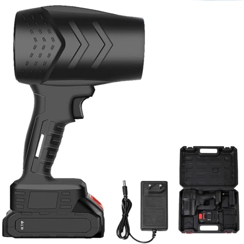 Souffleuse à Neige électrique pour Voiture Ventilateur à Main,Souffleur à Jet Turbo,Dépoussiéreur à air Super Puissant Turbo sans Fil avec Batterie,Souffleur à Feuilles électrique Portable