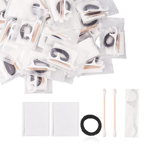 Amenities Ensemble de coiffeuse d'hôtel, lot de 100 fournitures d'hygiène en vrac emballées individuellement pour sans-abri comprenant des cotons-tiges cosmétiques, des cotons-tiges, pour Airbnb,