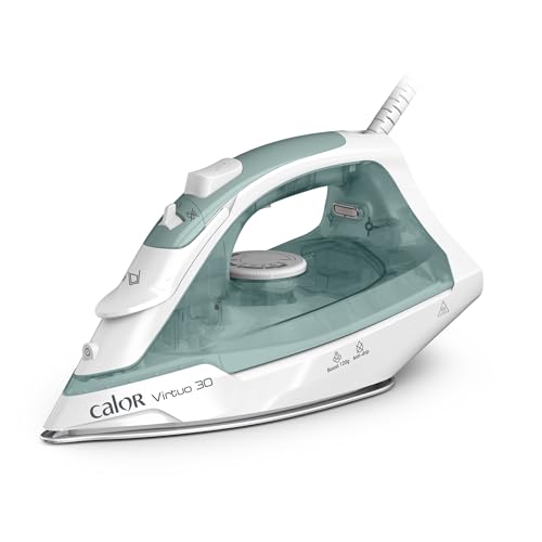 Calor Virtuo 30 Fer à repasser vapeur, 2000 W, Effet pressing 120g/min, Semelle en Céramique, Réservoir 240 ml pour longue session repassage, FV2C42C0