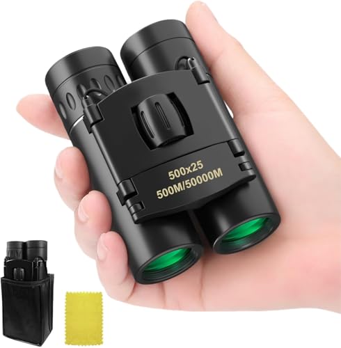 8X22 Jumelles,avec BAK4 Prism FMC Lentille Jumelle Adultes Grande Oculaire Compact Antibuée et Etanche pour Chasse en Plein air Concerts Voyage Observation des Oiseaux