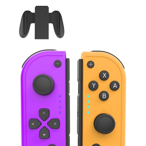 Youglay Manette pour Switch, Manette L/R Compatible avec Switch/OLED/Lite, Double Vibration, Capture d’Écran, Support Inclus
