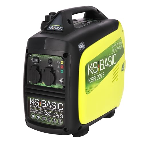 Groupe électrogène onduleur KSB 22i S puissance maximale 2000 W, double conversion d'électricité, moteur EURO V, 2x16A (230V), mode économique, silencieux, compactes, IP23M. Générateur inverter.