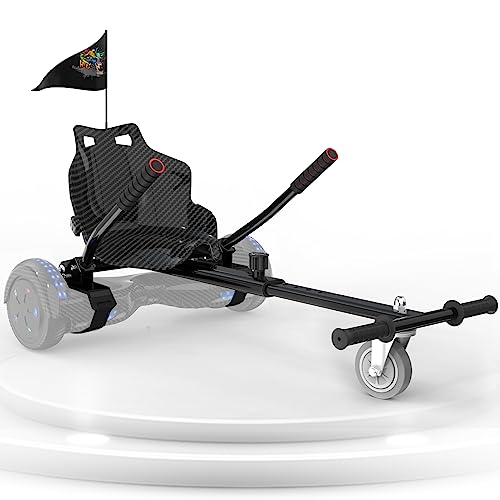GeekMe Hoverboard Kart,siège d'hoverkart réglable Applicable au Scooter Auto-équilibré,Accessoires compatibles avec 6,5 '', 8 '', 8,5 ''et 10 '' d'hoverboard,Cadeau à la Mode pour Les Enfants