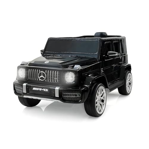 Mobiclinic®, Voiture électrique pour Enfants, Mercedes Benz AMG G63, Télécommande et pédale, Batterie 12V Tout Terrain, MP3, Bluetooth, USB, Lumières et Musique, Jusqu'à 5km/h, +3 Ans, Terrakid