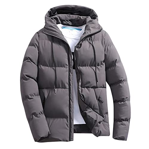 Doudoune Hiver Homme Veste Slim Fit à Capuche Chaud Vestes Parka Manteau Chaud pour Homme Vestes Décontracté Parka Hommes Parkas Veste Hommes Grande Taille