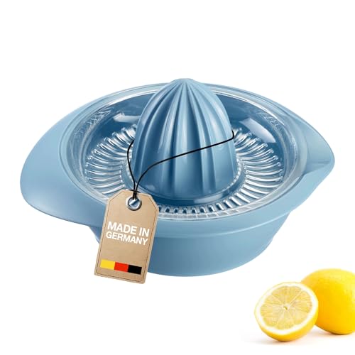 Westmark Presse-Orange/Citron/lemon avec Récipient, Diamètre : 18,7 cm, Capacité : 0,5 L, Plastique, Limetta, Bleu, 3091227B