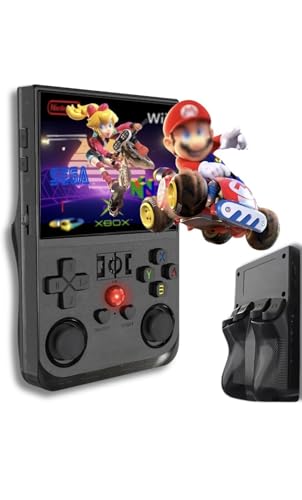 Générique Console de Jeu Portable +22 000 Jeux-Écran Haute résolution Full HD, mémoire 128 Go Extensible,Licence Linux 2.0,WiFi, Multiplayer + 4 Rear, Prise Jack + Speakers