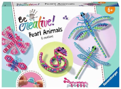Ravensburger - Be Creative - Loisir créatif Enfant - Animaux en Perles - Dès 6 Ans
