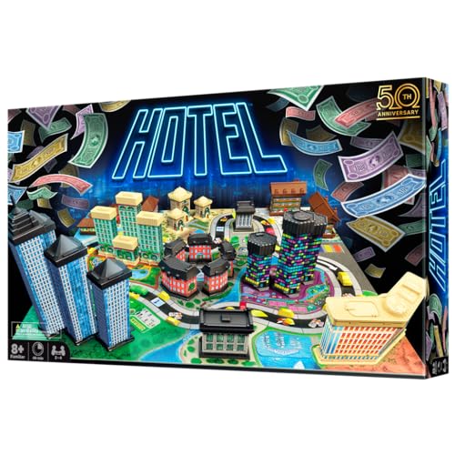 OOBA Ltd - Hotel - Jeu de société stratégique - Jeu familial à partir de 8 ans pour 2 à 4 joueurs - Jeu de société pour familles - 40 minutes - Espagnol