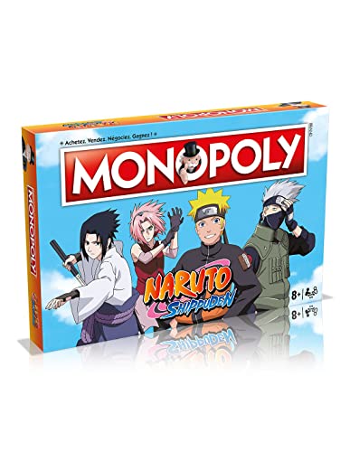 Winning Moves - Monopoly Naruto Shippuden -Jeu de société - Jeu de plateau - A partir de 8 ans - 2 à 6 joueurs Version française